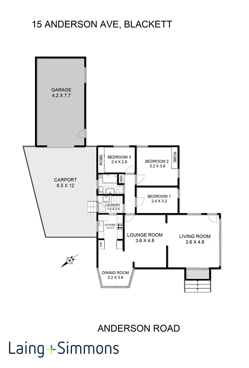Floorplan of Homely house listing, 15 Anderson Ave, Blackett NSW 2770