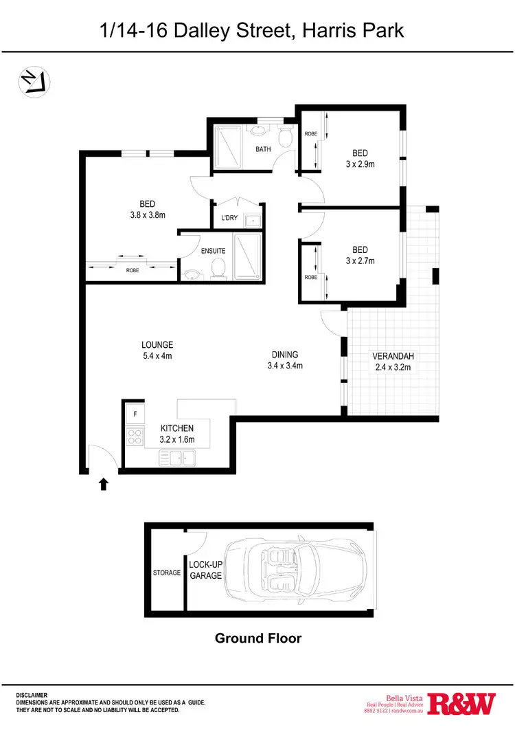 Floorplan of Homely apartment listing, 1/14-16 Dalley Street, Harris Park NSW 2150