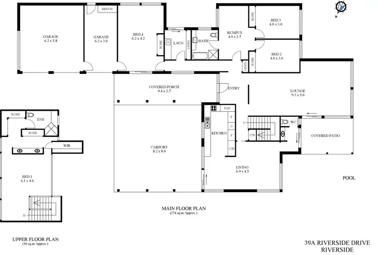 Floorplan of Homely house listing, 39a Riverside Drive, Port Macquarie NSW 2444