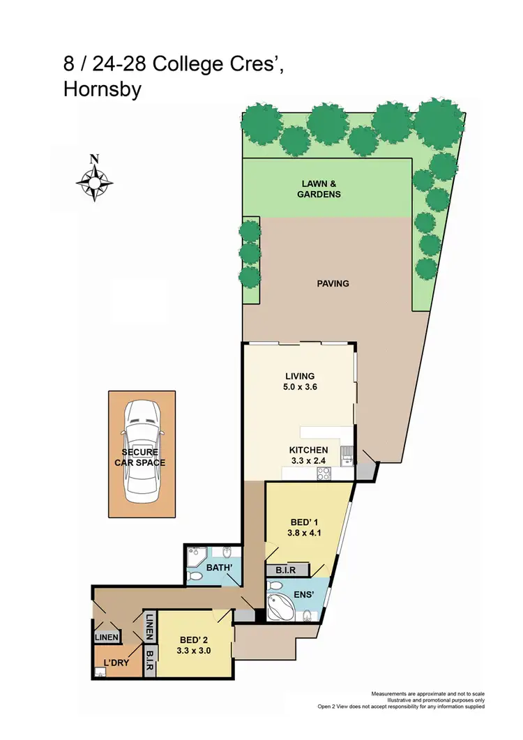 Floorplan of Homely unit listing, 8/24-28 College Crescent, Hornsby NSW 2077