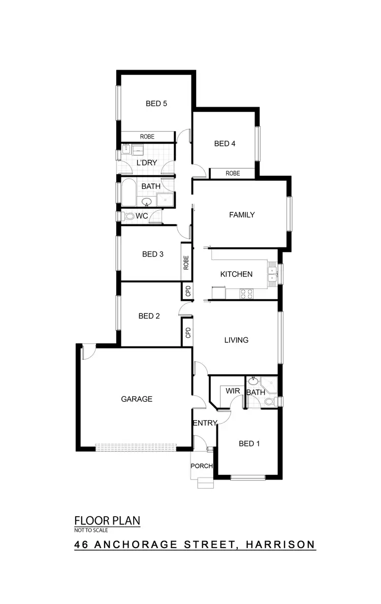 Floorplan of Homely house listing, 46 Anchorage Street, Harrison ACT 2914