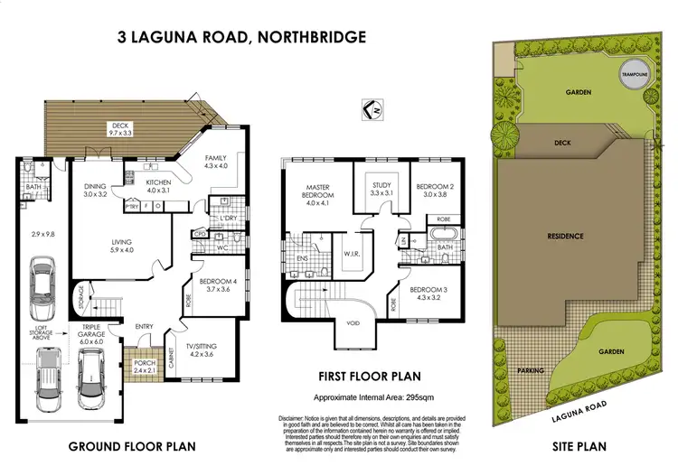 Floorplan of Homely house listing, 3 Laguna Road, Northbridge NSW 2063