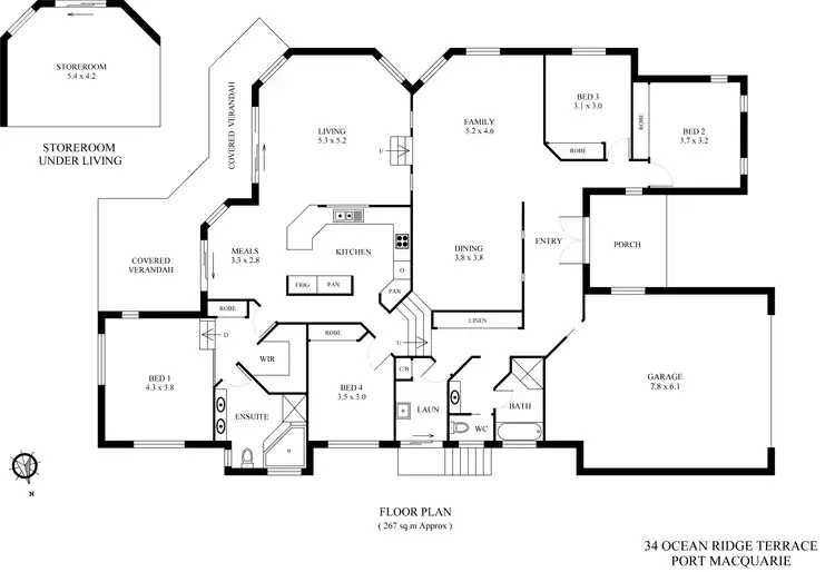 Floorplan of Homely house listing, 34 Ocean Ridge Terrace, Port Macquarie NSW 2444