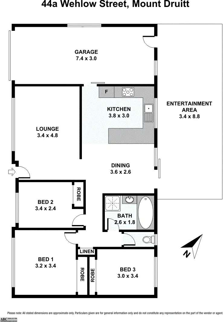 Floorplan of Homely house listing, 44A Wehlow Street, Mount Druitt NSW 2770