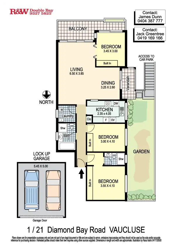 Floorplan of Homely apartment listing, 1/21 Diamond Bay Road, Vaucluse NSW 2030