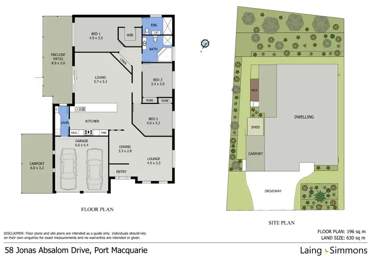 Floorplan of Homely house listing, 58 Jonas Absalom Drive, Port Macquarie NSW 2444