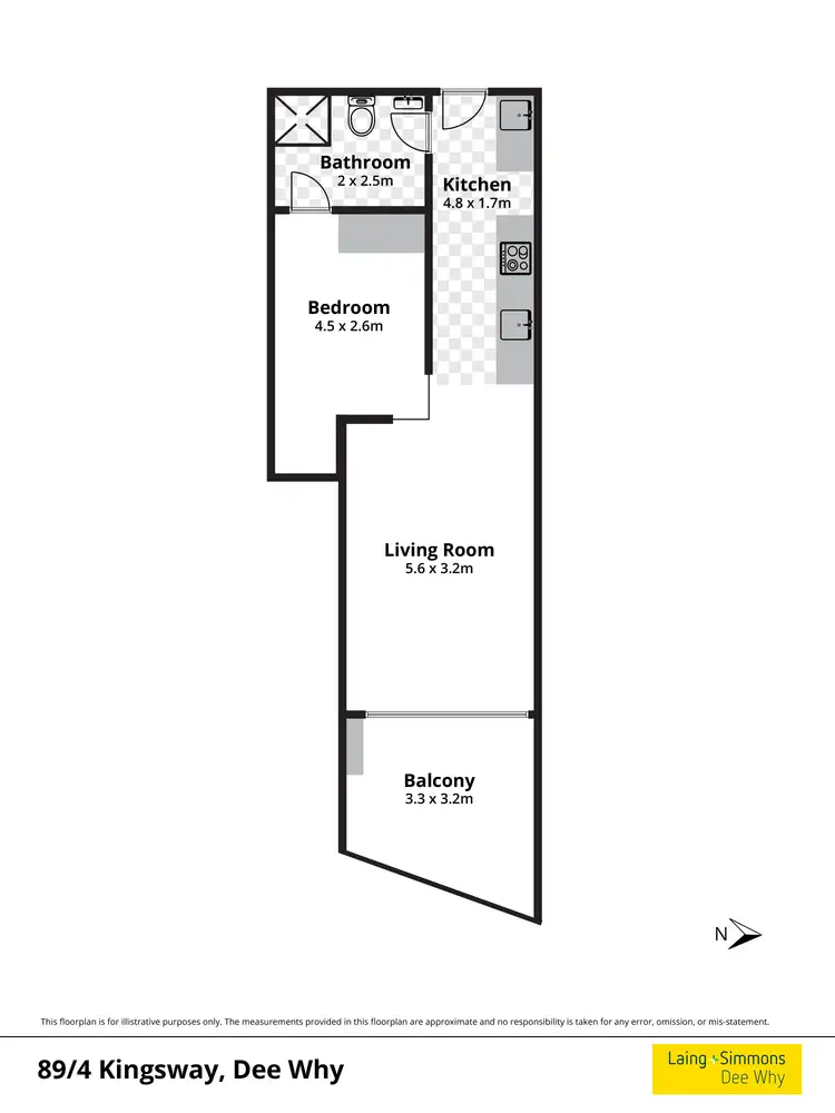 Floorplan of Homely unit listing, 89/4-16 Kingsway, Dee Why NSW 2099