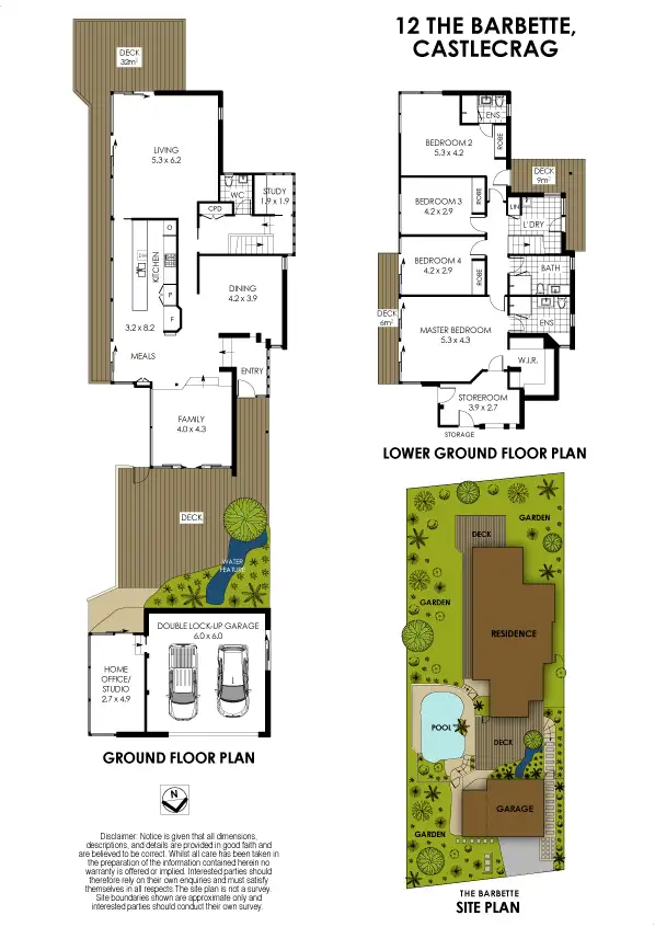 Floorplan of Homely house listing, 12 The Barbette, Castlecrag NSW 2068