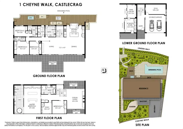 Floorplan of Homely house listing, 1 Cheyne Walk, Castlecrag NSW 2068