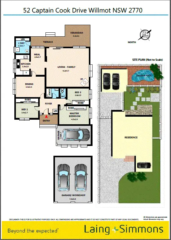 Floorplan of Homely house listing, 52 Captain Cook Drive, Willmot NSW 2770