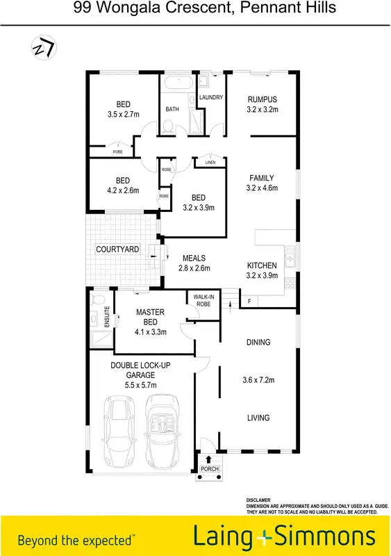 Floorplan of Homely house listing, 99 Wongala Crescent, Pennant Hills NSW 2120