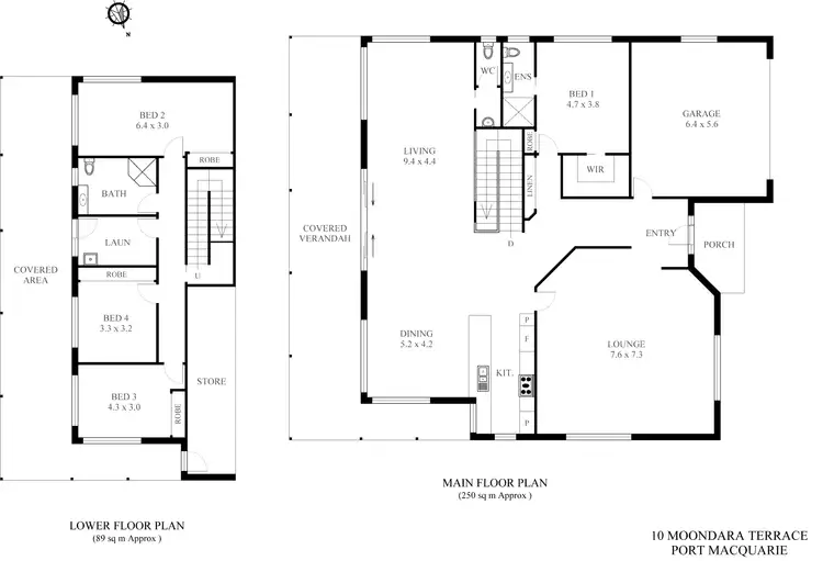 Floorplan of Homely house listing, 10 Moondara Terrace, Port Macquarie NSW 2444