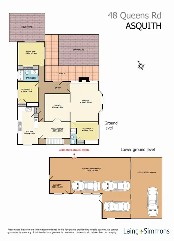Floorplan of Homely house listing, 48 Queens Road, Asquith NSW 2077