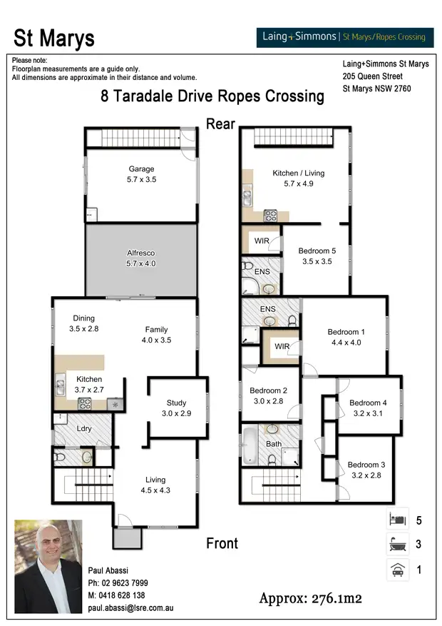 Floorplan of Homely house listing, 8 Taradale Drive, Ropes Crossing NSW 2760