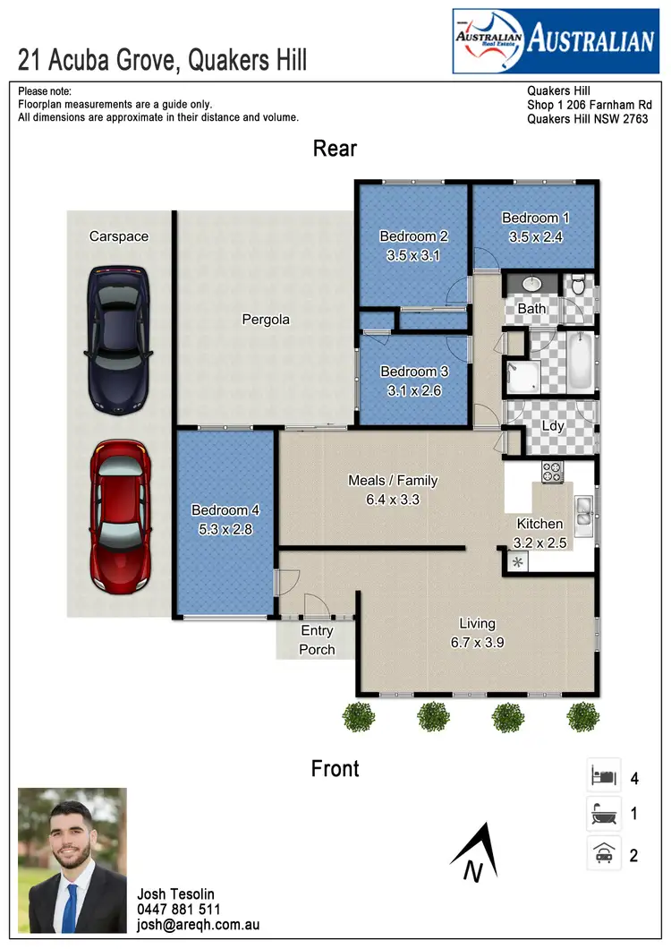 Floorplan of Homely house listing, 21 Acuba Grove, Quakers Hill NSW 2763