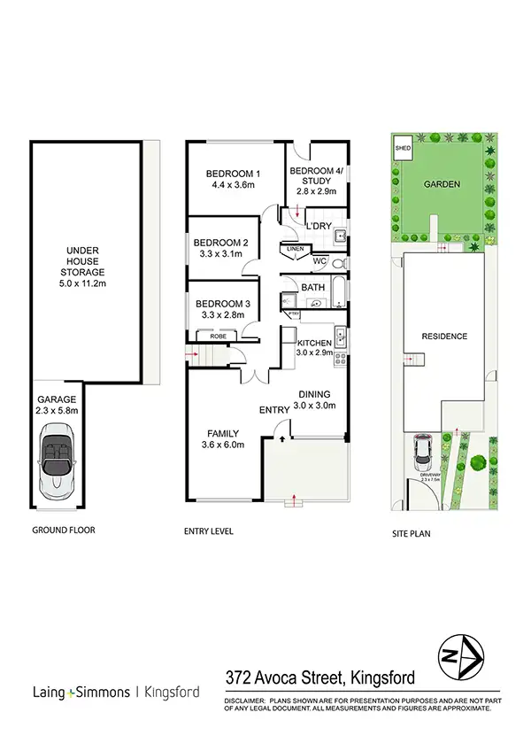Floorplan of Homely house listing, 372 Avoca Street, Kingsford NSW 2032