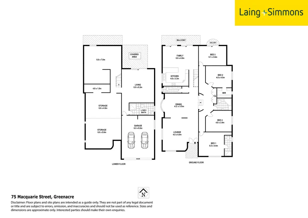 Floorplan of Homely house listing, 75 Macquarie st, Greenacre NSW 2190