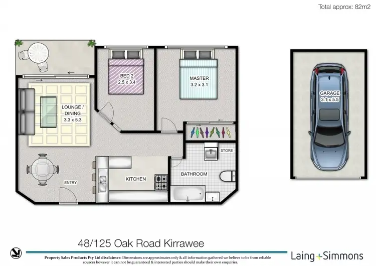 Floorplan of Homely apartment listing, 48/125 Oak Road, Kirrawee NSW 2232