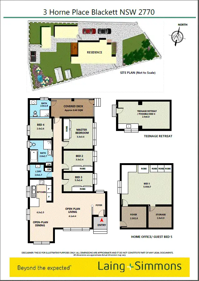 Floorplan of Homely house listing, 3 Horne Place, Blackett NSW 2770