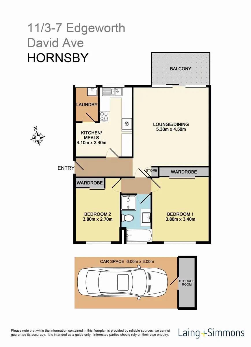Floorplan of Homely unit listing, 11/3-7 Edgeworth David Avenue, Hornsby NSW 2077