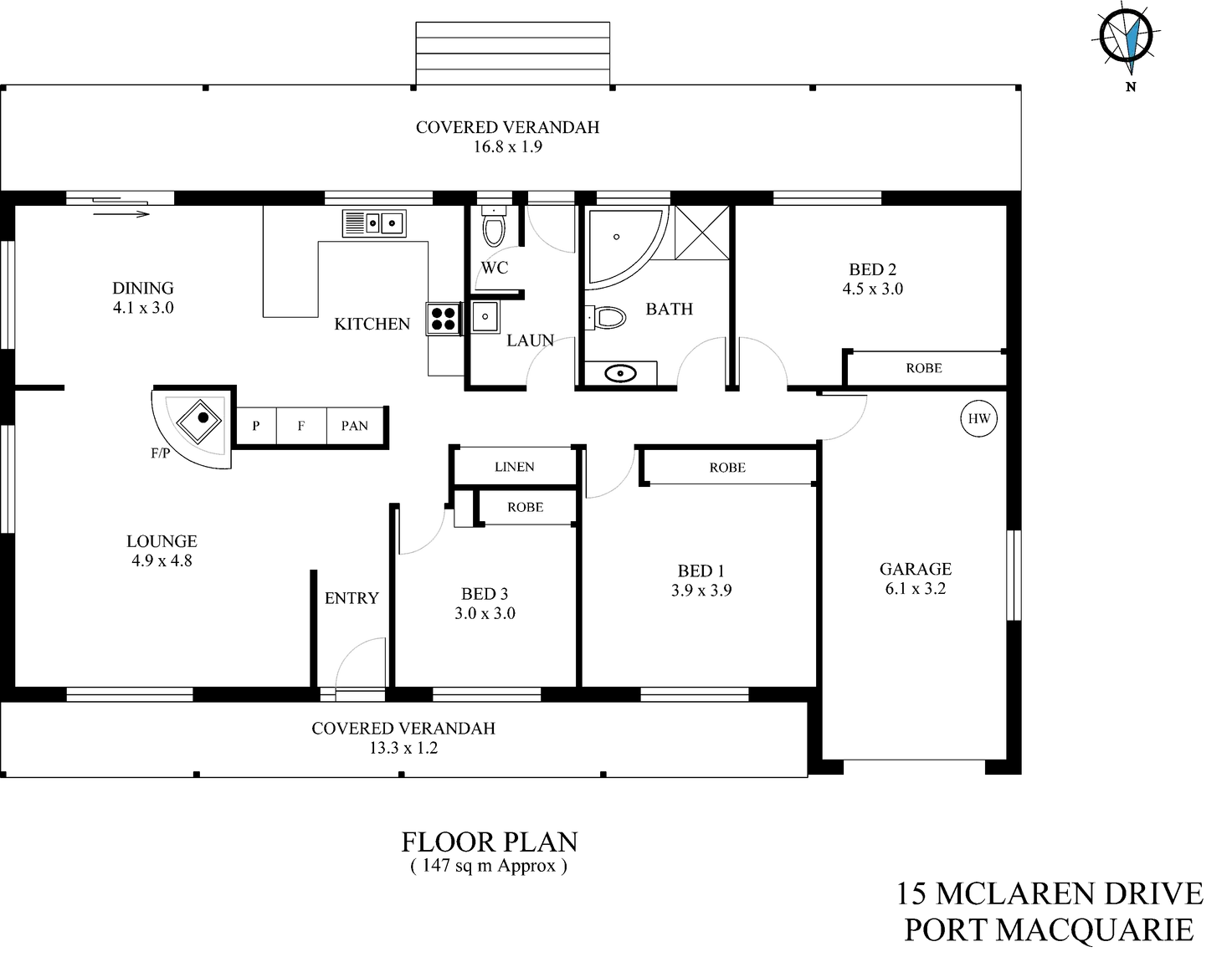 Floorplan of Homely house listing, 15 McLaren Drive, Port Macquarie NSW 2444