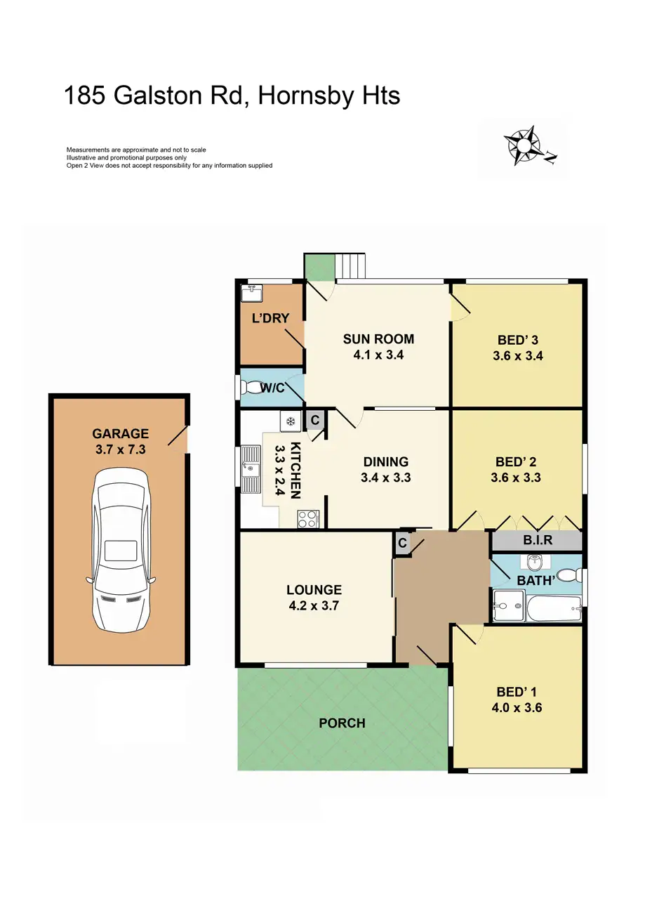 Floorplan of Homely house listing, 185 Galston Road, Hornsby Heights NSW 2077
