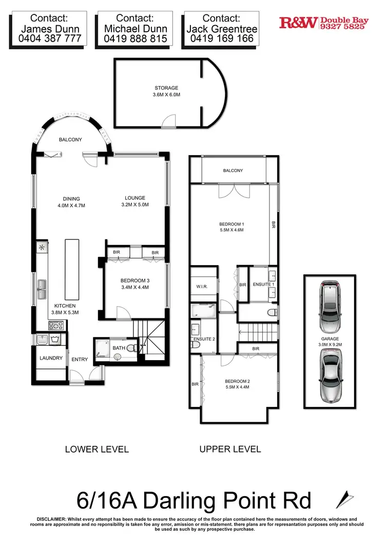 Floorplan of Homely apartment listing, 6/16A Darling Point Road, Darling Point NSW 2027
