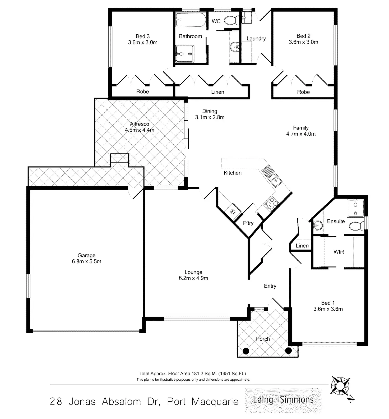 Floorplan of Homely house listing, 28 Jonas Absalom Drive, Port Macquarie NSW 2444