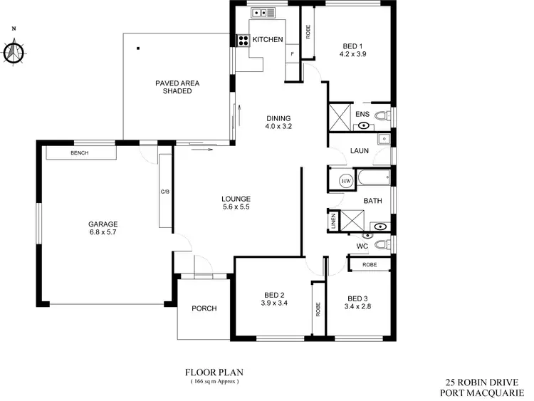 Floorplan of Homely house listing, 25 Robin Drive, Port Macquarie NSW 2444