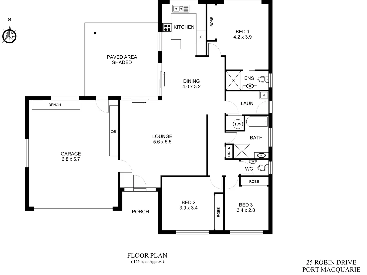 Floorplan of Homely house listing, 25 Robin Drive, Port Macquarie NSW 2444