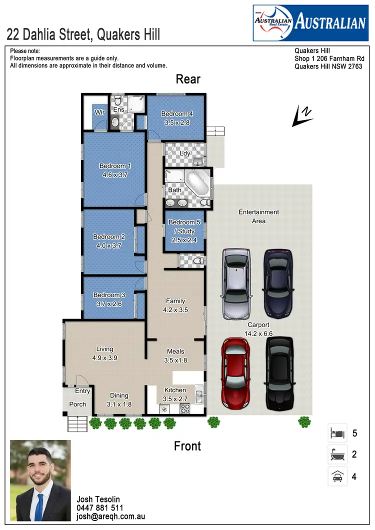 Floorplan of Homely house listing, 22 Dahlia Street, Quakers Hill NSW 2763
