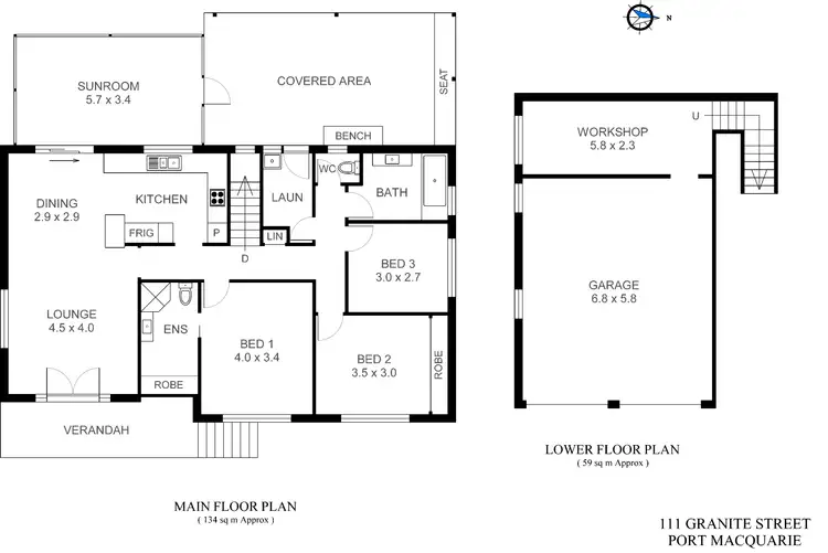 Floorplan of Homely house listing, 111 Granite Street, Port Macquarie NSW 2444