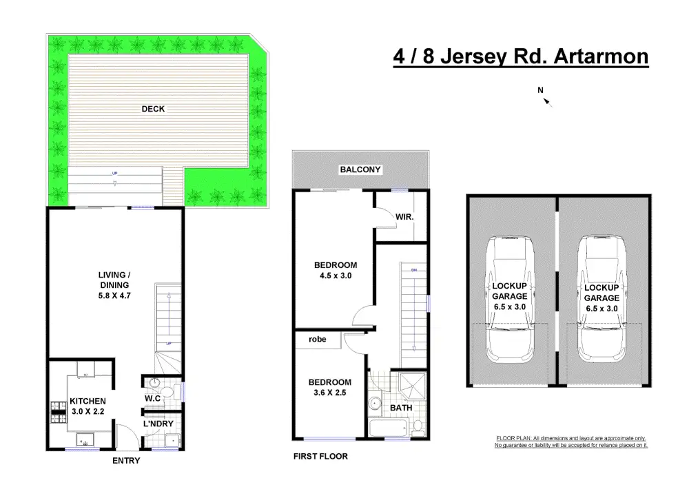 Floorplan of Homely townhouse listing, 4/8 Jersey Road, Artarmon NSW 2064