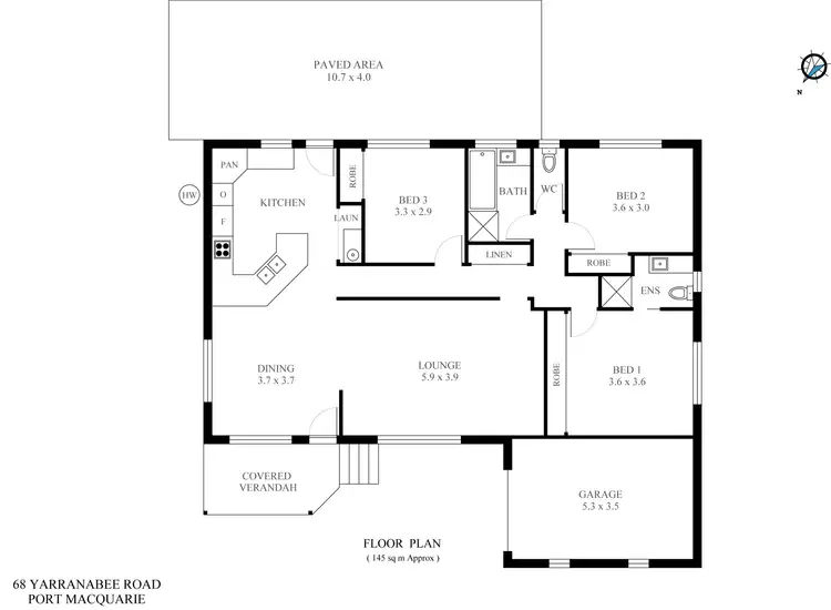 Floorplan of Homely house listing, 68 Yarranabee Road, Port Macquarie NSW 2444