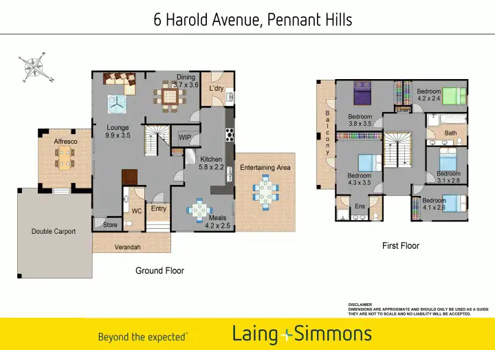 Floorplan of Homely house listing, 6 Harold Avenue, Pennant Hills NSW 2120