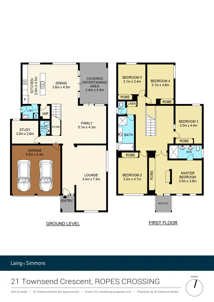 Floorplan of Homely house listing, 21 Townsend Crescent, Ropes Crossing NSW 2760