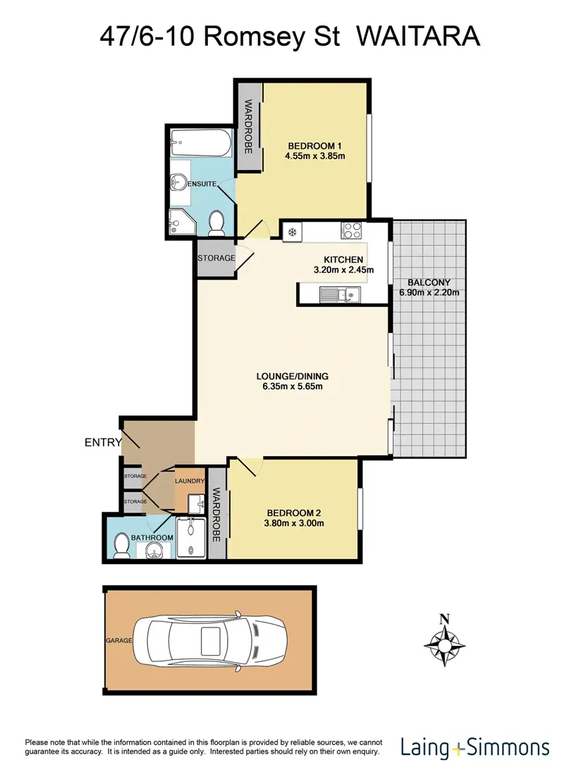 Floorplan of Homely unit listing, 47/6-10 Romsey Street, Waitara NSW 2077