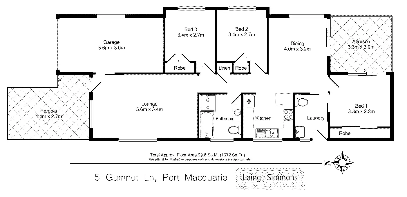Floorplan of Homely house listing, 5 Gumnut Lane, Port Macquarie NSW 2444
