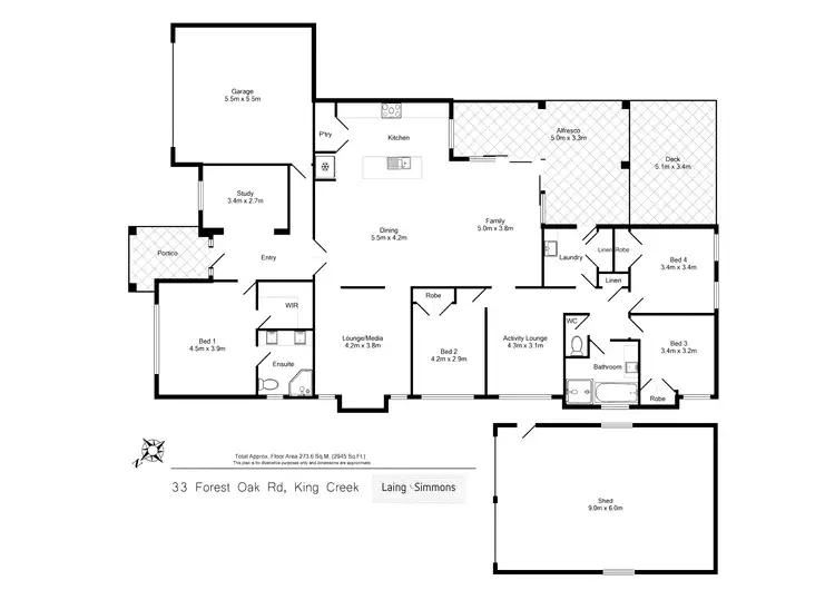 Floorplan of Homely house listing, 33 Forest Oak Road, King Creek NSW 2446