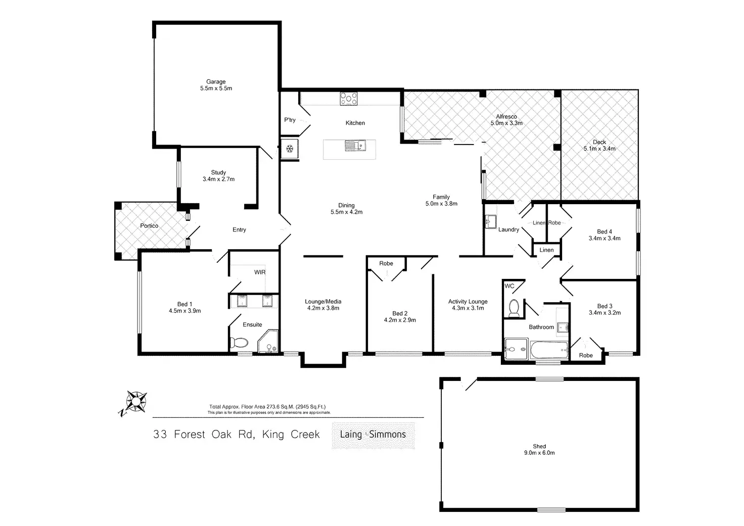 Floorplan of Homely house listing, 33 Forest Oak Road, King Creek NSW 2446