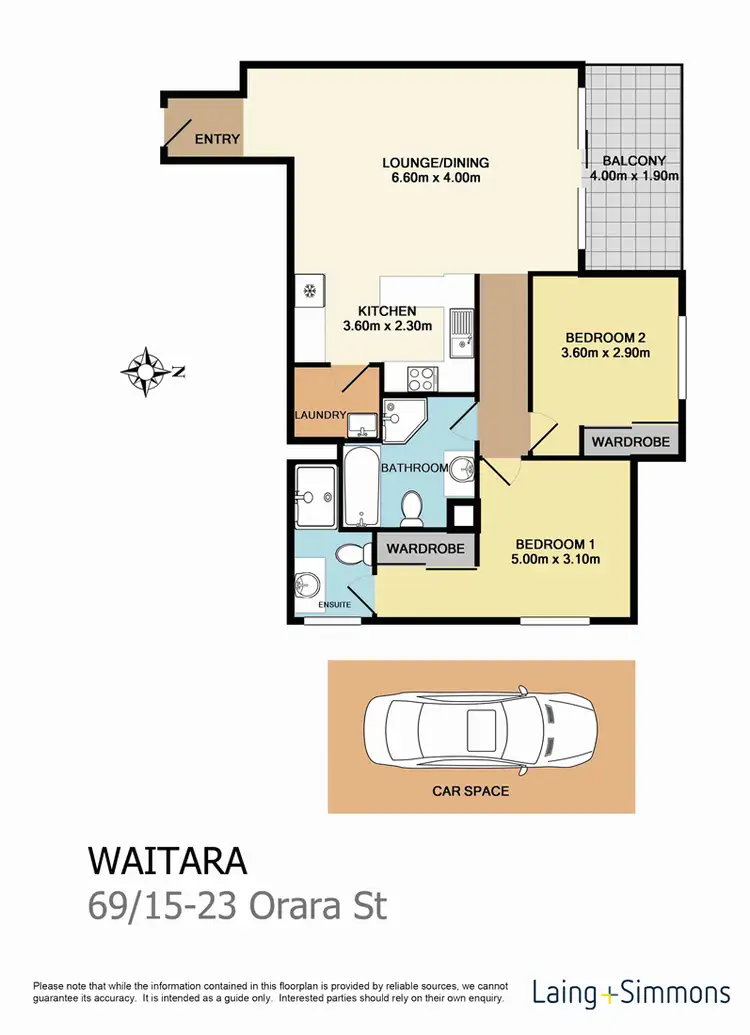 Floorplan of Homely unit listing, 69/15-23 Orara Street, Waitara NSW 2077