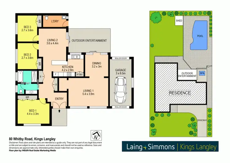 Floorplan of Homely house listing, 80 Whitby Road, Kings Langley NSW 2147