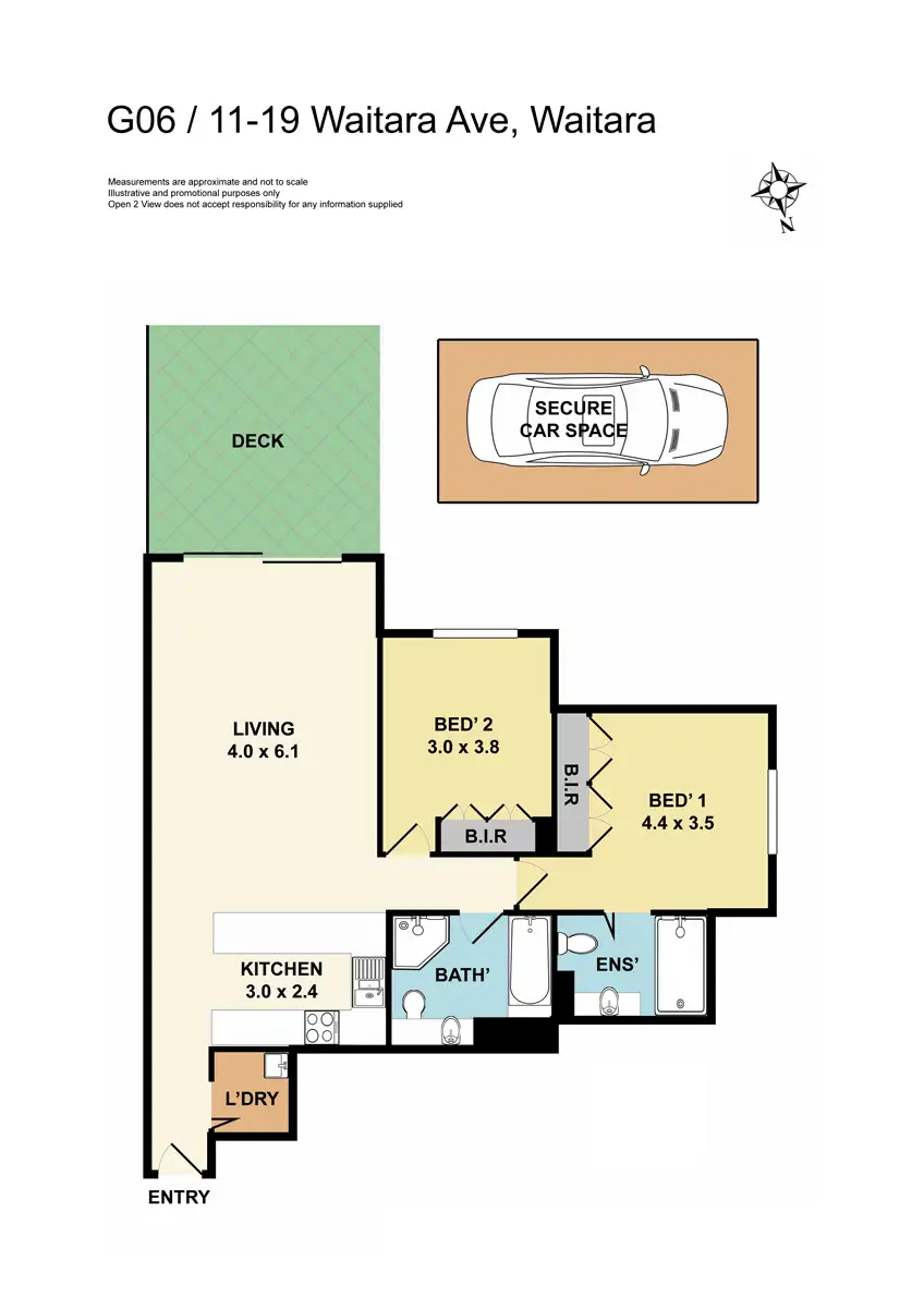 Floorplan of Homely unit listing, G06/11-19 Waitara Avenue, Waitara NSW 2077