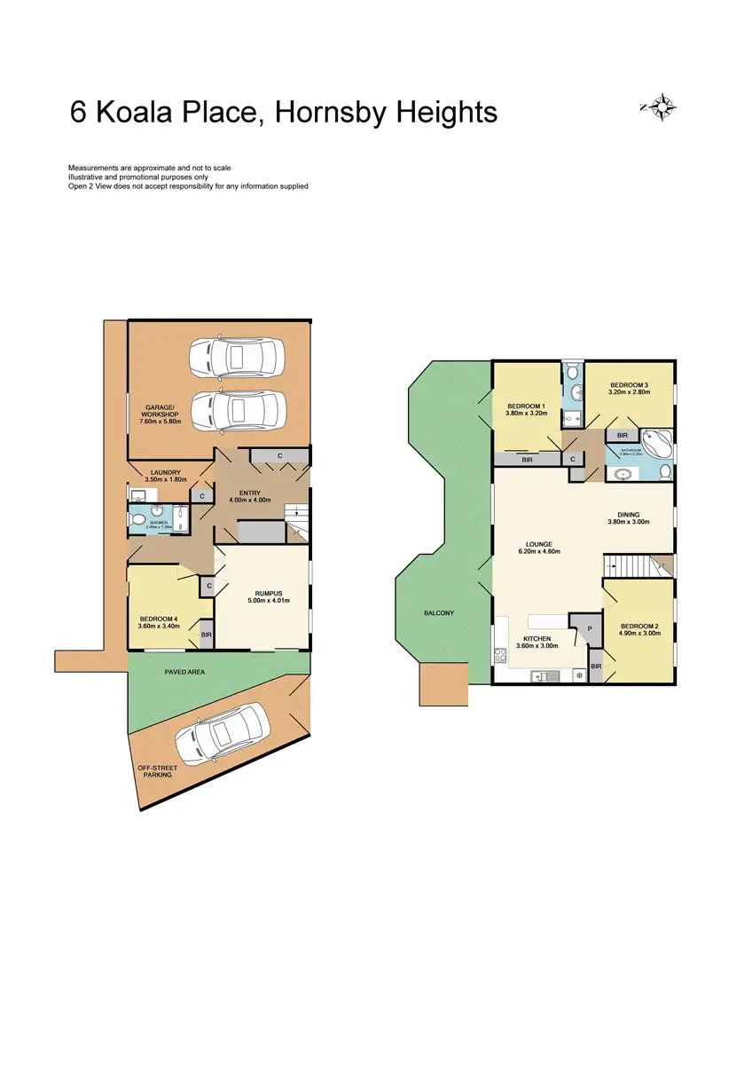Floorplan of Homely house listing, 6 Koala Place, Hornsby Heights NSW 2077