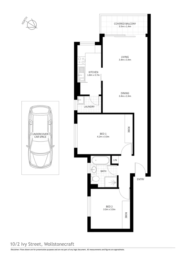 Floorplan of Homely apartment listing, 10/2 Ivy Street, Wollstonecraft NSW 2065