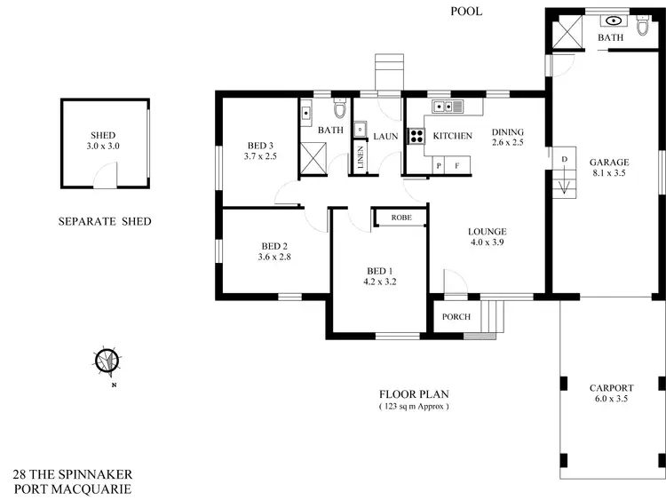 Floorplan of Homely house listing, 28 The Spinnaker, Port Macquarie NSW 2444