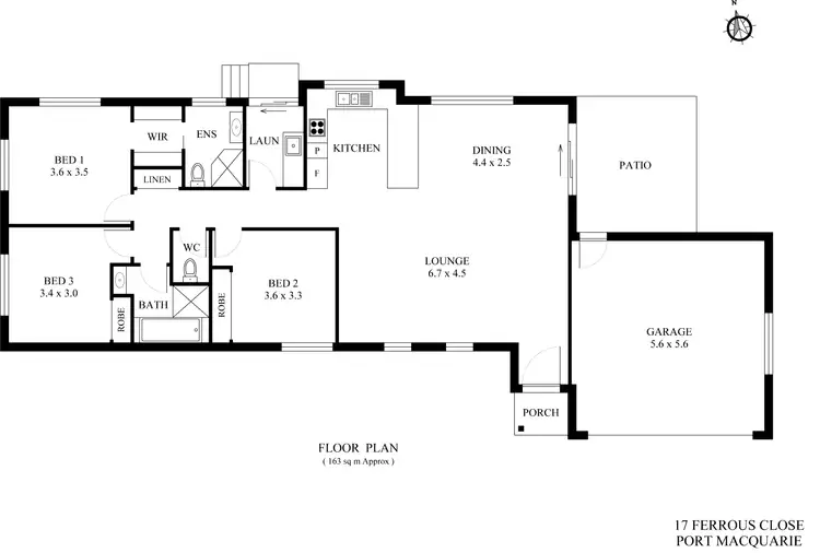 Floorplan of Homely house listing, 17 Ferrous Close, Port Macquarie NSW 2444