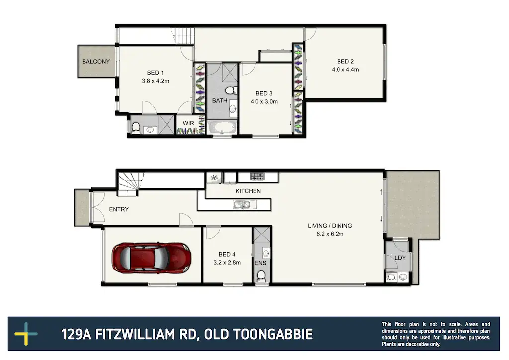 Floorplan of Homely semi-detached listing, 129A Fitzwilliam Road, Toongabbie NSW 2146