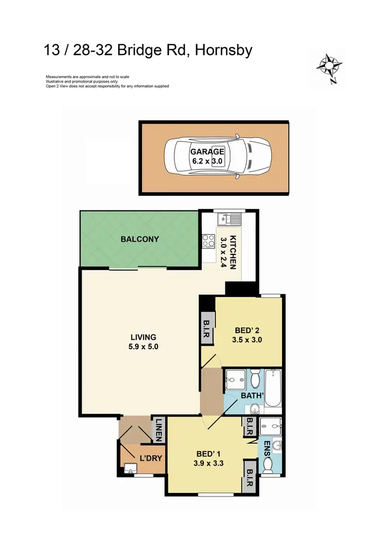 Floorplan of Homely unit listing, 13/28-32 Bridge Road, Hornsby NSW 2077