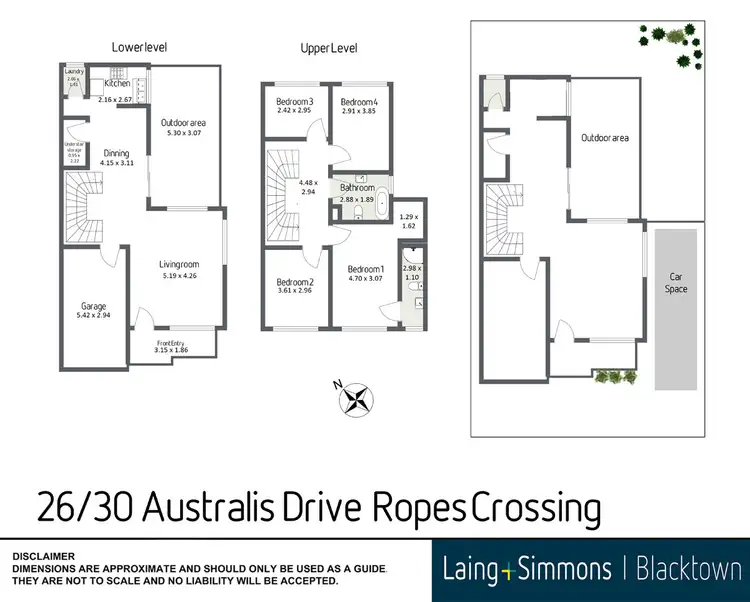 Floorplan of Homely townhouse listing, 26/30 Australis Drive, Ropes Crossing NSW 2760